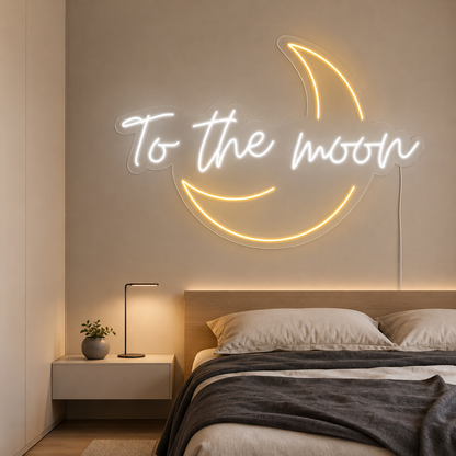 Moon Bedroom LED Neon Sign main product image
