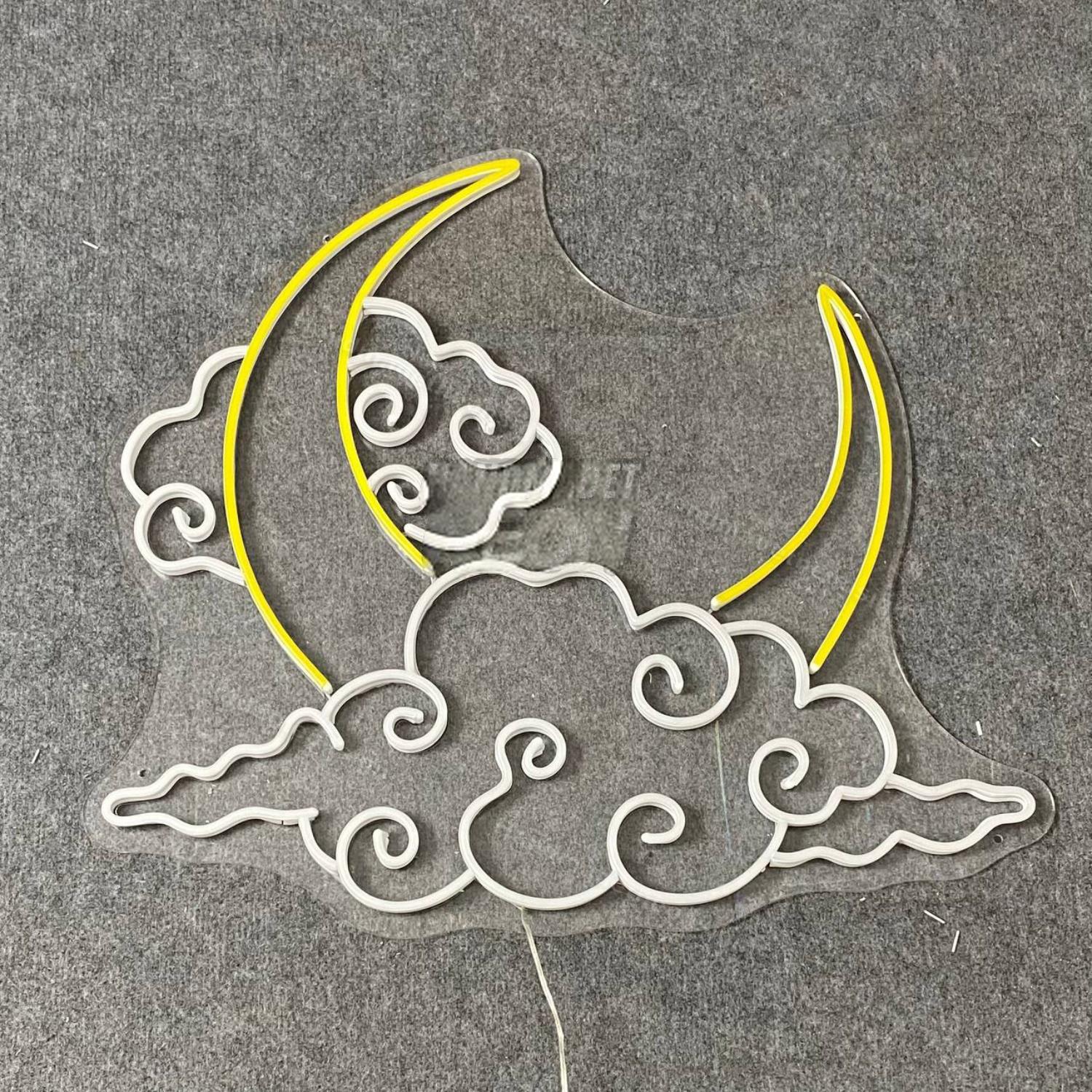 Moon Cloud Led Neon Sign Galaxy Universe Neon Light | Shineneon