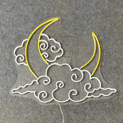 Moon Cloud Led Neon Sign Galaxy Universe Neon Light | Shineneon