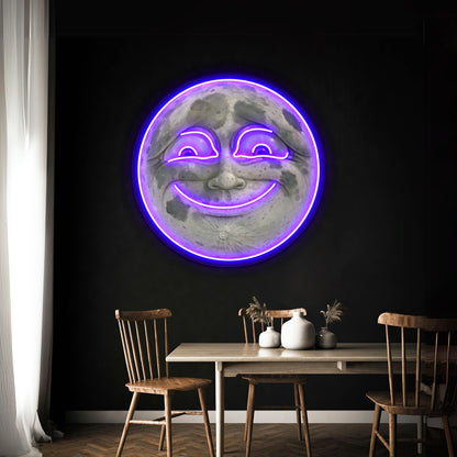 Moon Face Artwork Neon Wall Signs | Shineneon