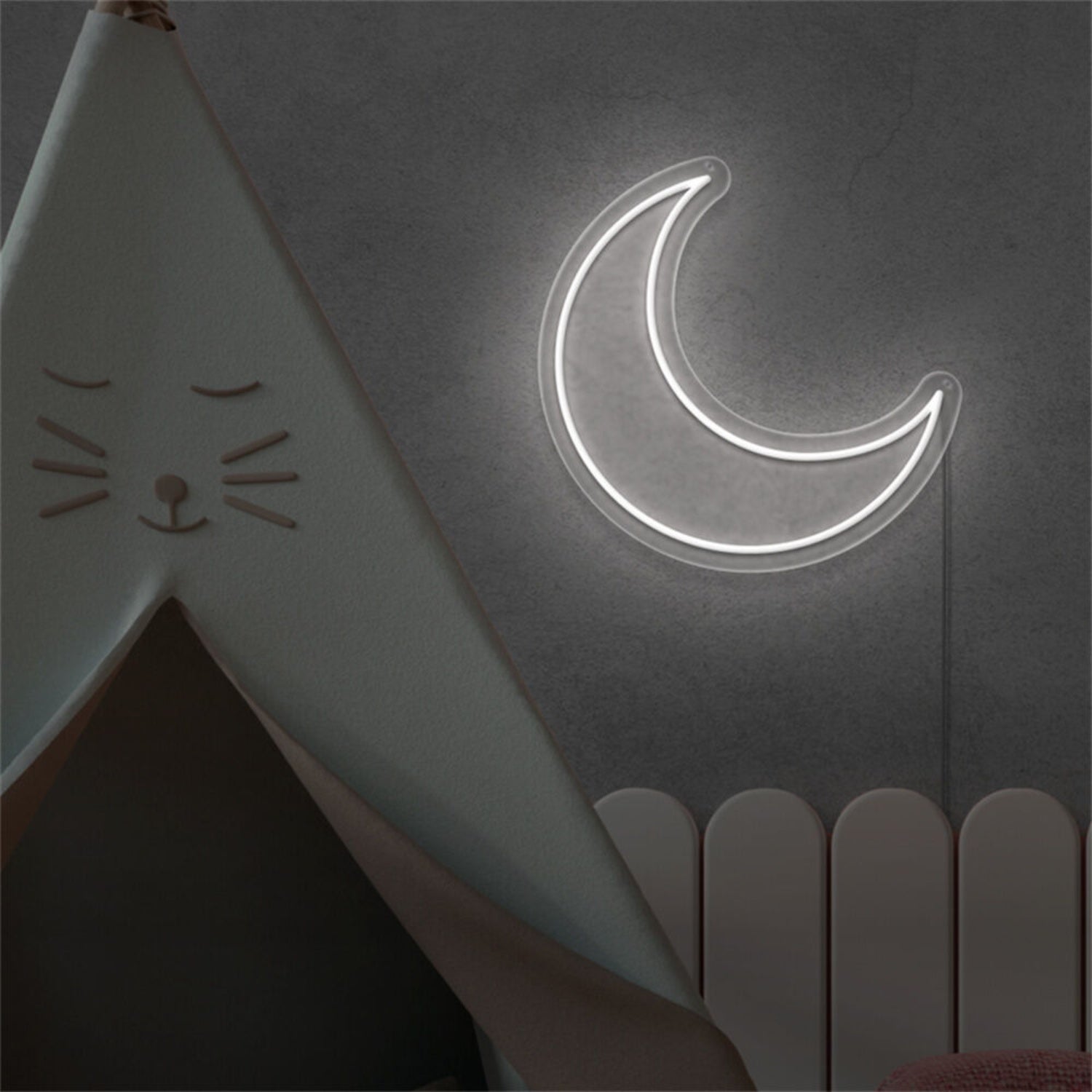 Moon Led Neon Sign Sketch And Etch Us | Shineneon