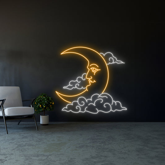 Moon Neon Sign