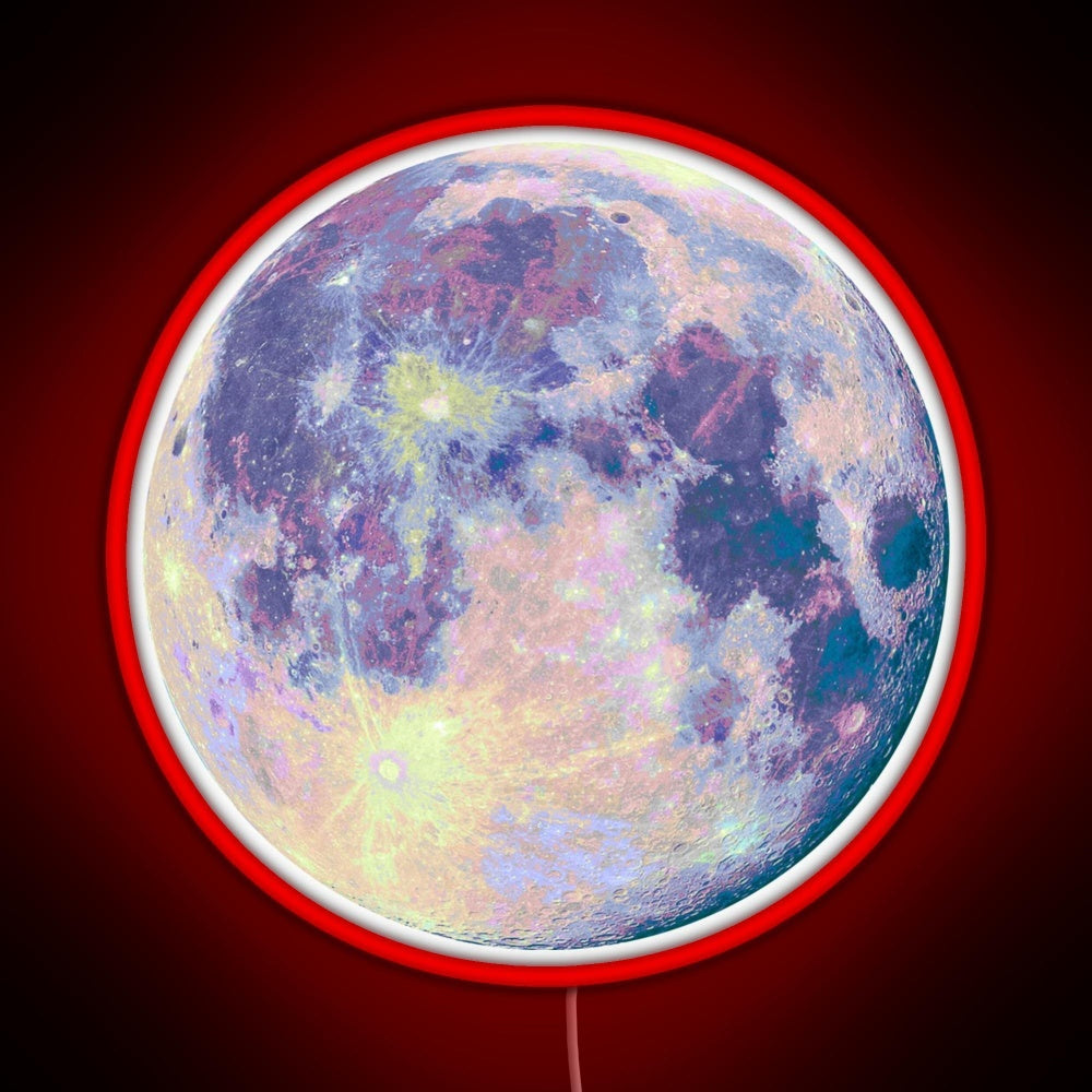 Moon Rgb Neon Sign For Bar Wall Decor - LED neon sign close-up detail