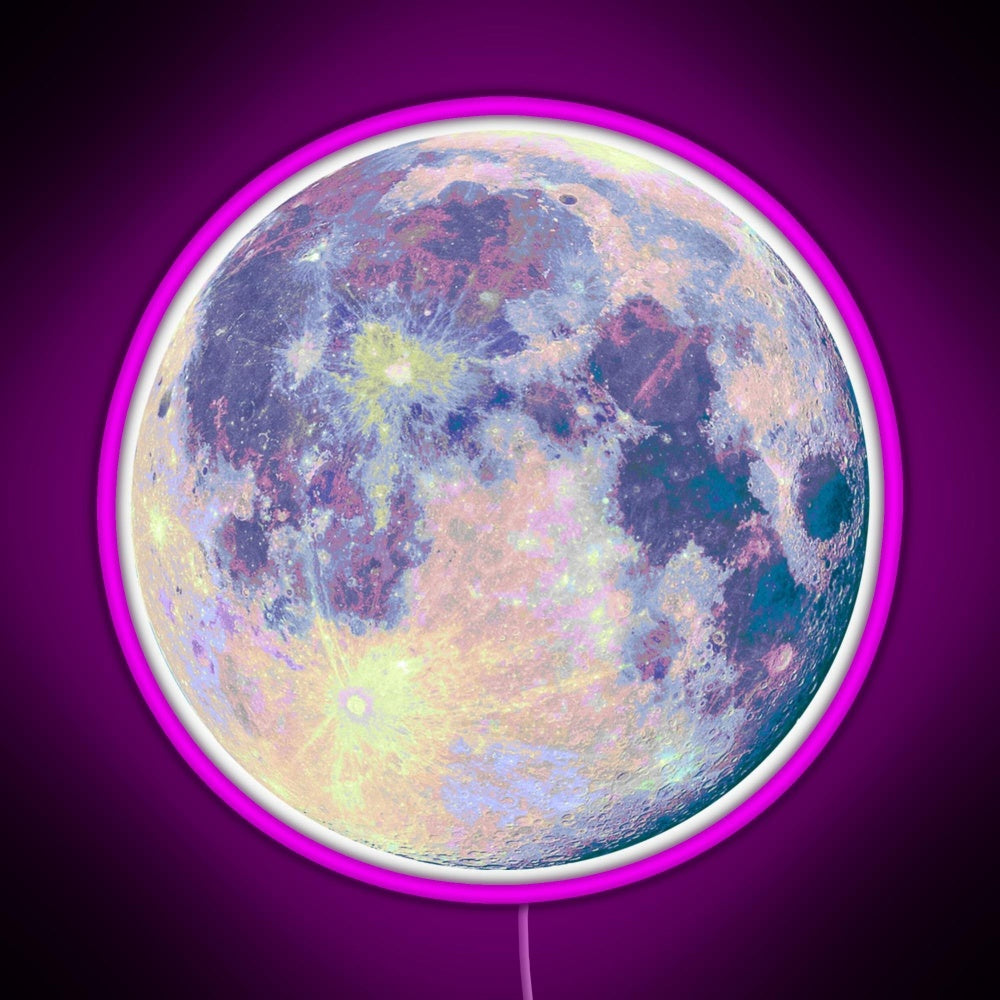 Moon Rgb Neon Sign For Bar Wall Decor - LED neon sign view 8
