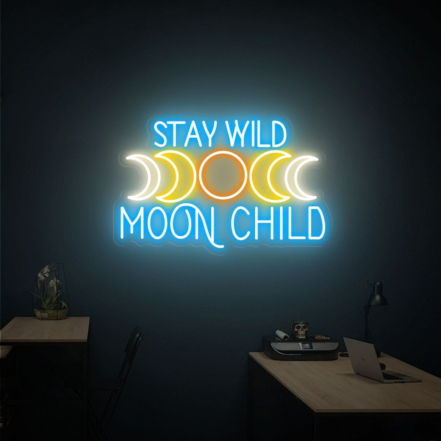 Moon Tree Child Led Neon Sign Wall Decor | Shineneon
