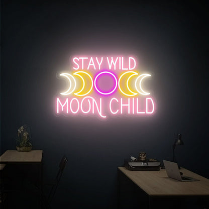 Moon Tree Child Led Neon Sign Wall Decor | Shineneon