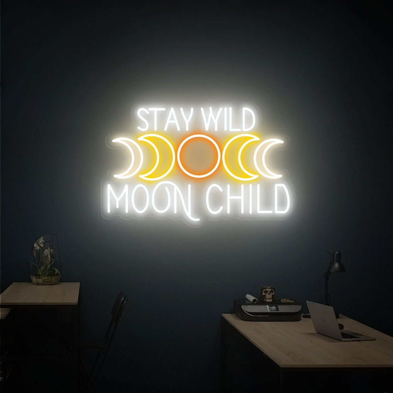 Moon Tree Child Led Neon Sign Wall Decor | Shineneon