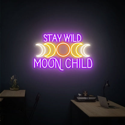 Moon Tree Child Led Neon Sign Wall Decor | Shineneon