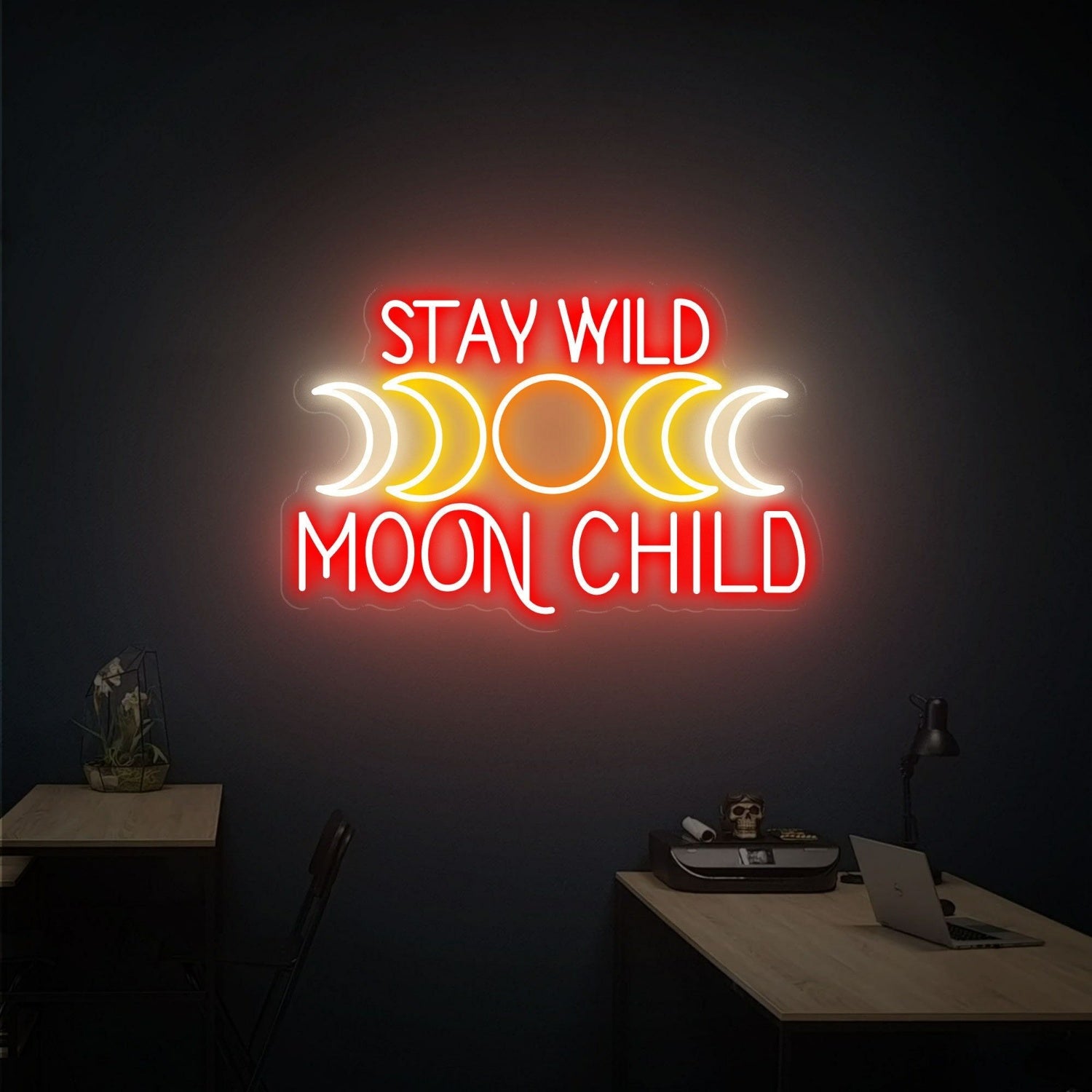 Moon Tree Child Led Neon Sign Wall Decor | Shineneon
