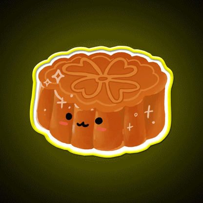 Mooncake Snack Food Led Neon Sign Rgb Color - Custom LED neon sign front view