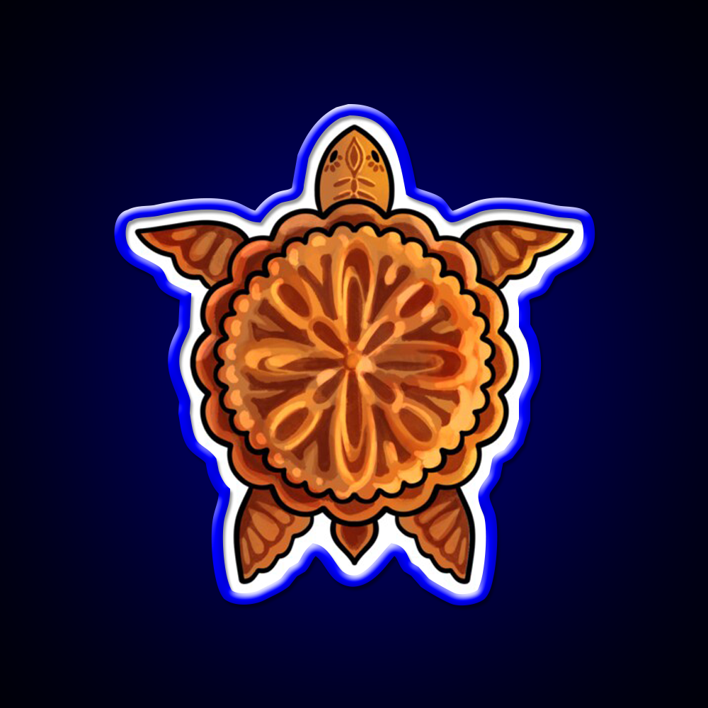 Mooncake Turtle Led Neon Sign Chinese Food Rgb Color