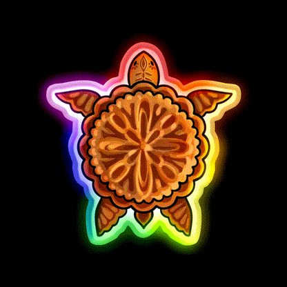 Mooncake Turtle Led Neon Sign Chinese Food Rgb Color