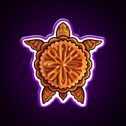 Mooncake Turtle Led Neon Sign Chinese Food Rgb Color