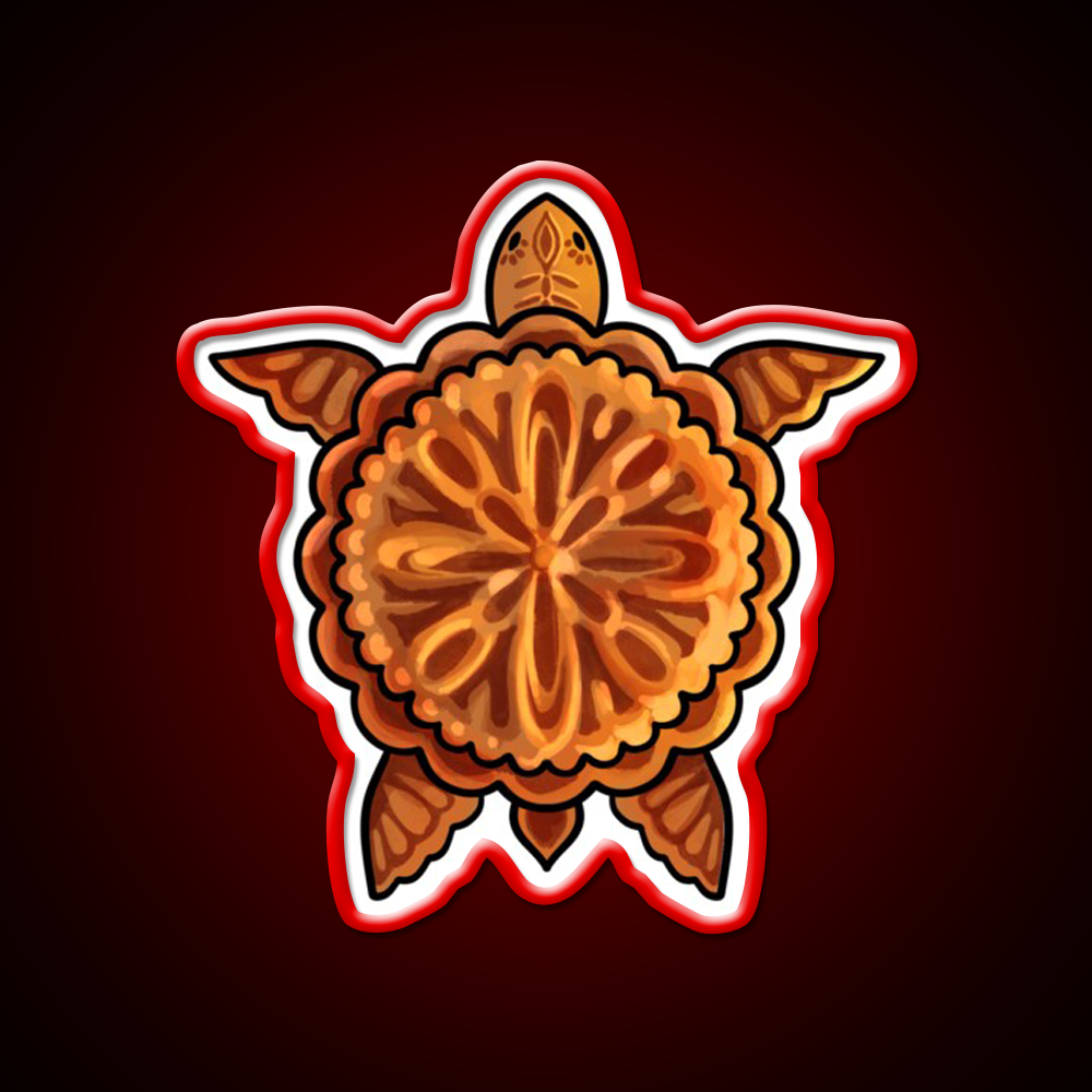 Mooncake Turtle Led Neon Sign Chinese Food Rgb Color