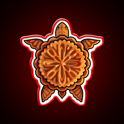 Mooncake Turtle Led Neon Sign Chinese Food Rgb Color