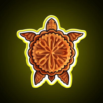 Mooncake Turtle Led Neon Sign Chinese Food Rgb Color - Shineneon