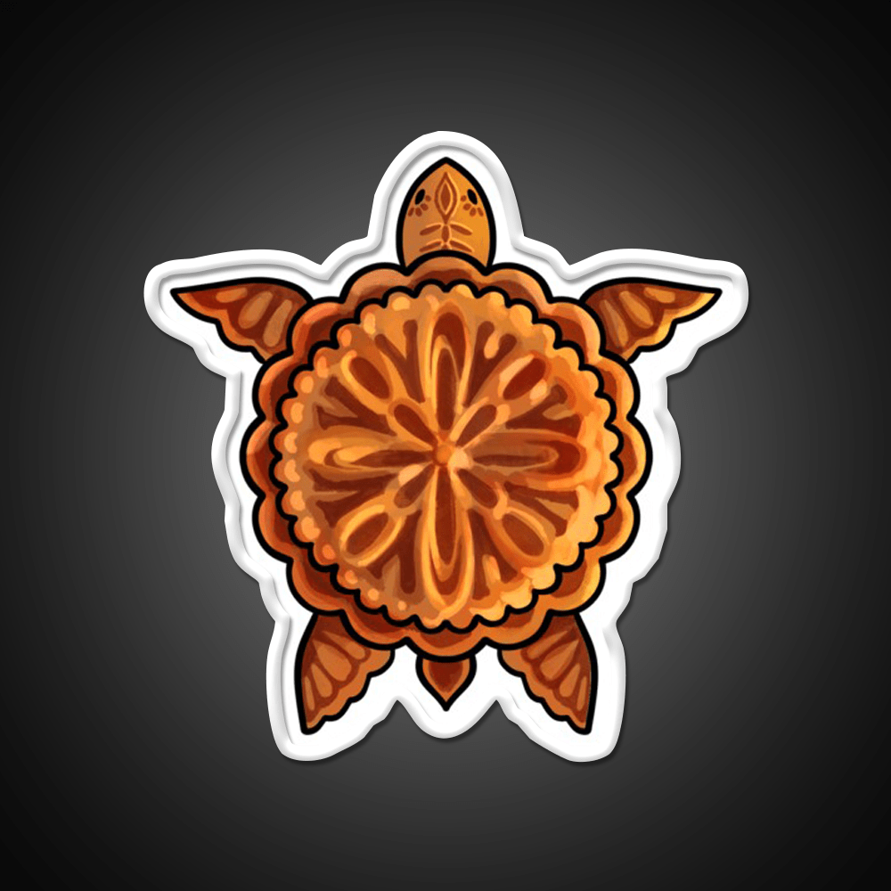 Mooncake Turtle Led Neon Sign Chinese Food Rgb Color - Shineneon