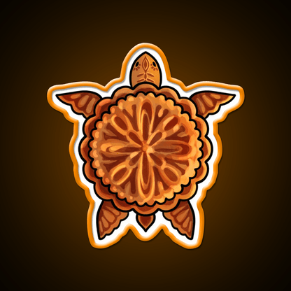 Mooncake Turtle Led Neon Sign Chinese Food Rgb Color - Shineneon