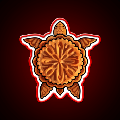 Mooncake Turtle Led Neon Sign Chinese Food Rgb Color - Shineneon