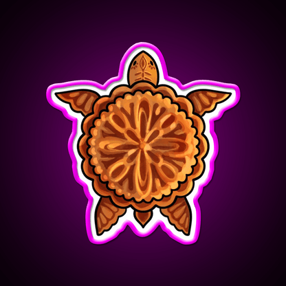 Mooncake Turtle Led Neon Sign Chinese Food Rgb Color - Shineneon