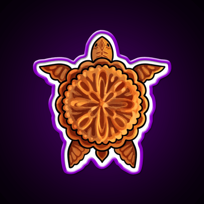 Mooncake Turtle Led Neon Sign Chinese Food Rgb Color - Shineneon