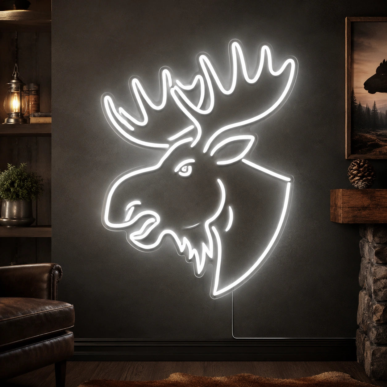 Moose Lodge Neon Sign LED Neon Sign high-converting product image