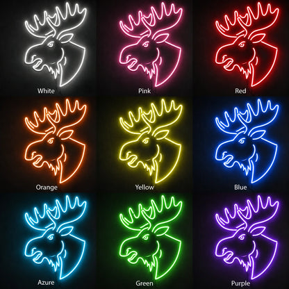 Moose Lodge Neon Sign LED Neon Sign color grid