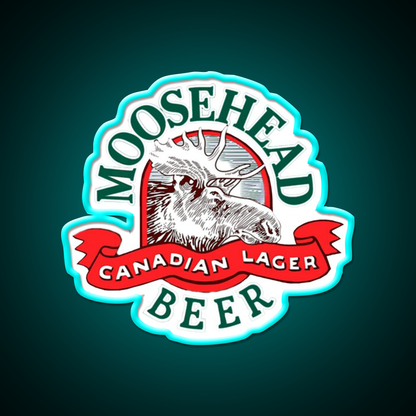 Moosehead Beer Mens Cool Canadian Lager Beer Bar Decor Led Neon Sign Rgb Color - Size and dimension reference