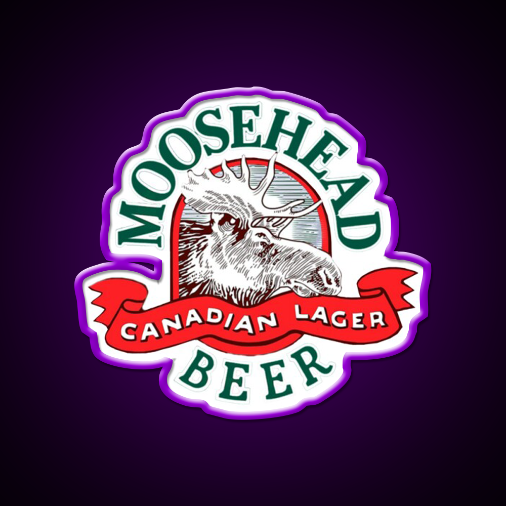 Moosehead Beer Mens Cool Canadian Lager Beer Bar Decor Led Neon Sign Rgb Color - LED neon sign view 9
