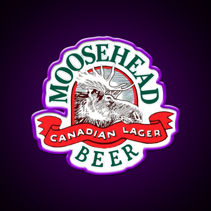 Moosehead Beer Mens Cool Canadian Lager Beer Bar Decor Led Neon Sign Rgb Color - LED neon sign view 9