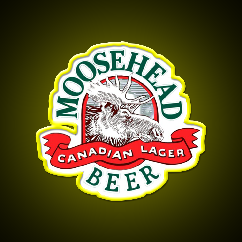 Moosehead Beer Mens Cool Canadian Lager Beer Bar Decor Led Neon Sign Rgb Color - LED neon sign view 7