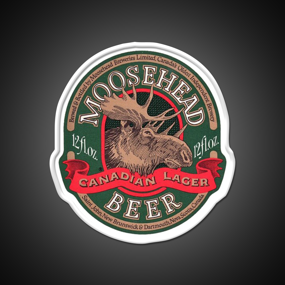 Moosehead Canadian Lager Label Beer Bar Decor Led Neon Sign Rgb Color