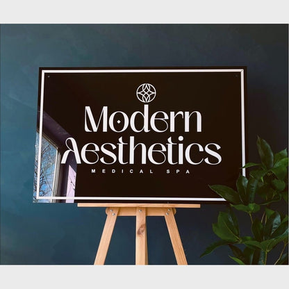 Morden Aesthetics Acrylic Business Logo Sign - Shineneon