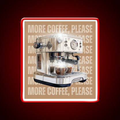 More Coffee Please Aesthetic Cafe Led Neon Sign Espresso Bar Art Rgb Color
