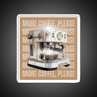 More Coffee Please Aesthetic Cafe Led Neon Sign Espresso Bar Art Rgb Color - Shineneon