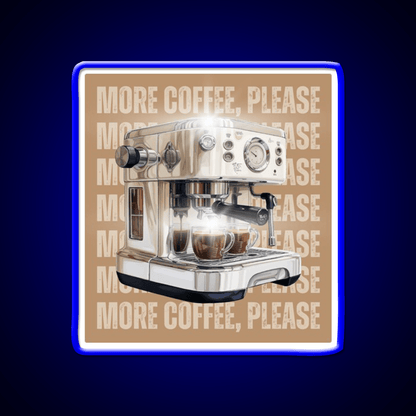 More Coffee Please Aesthetic Cafe Led Neon Sign Espresso Bar Art Rgb Color - Shineneon