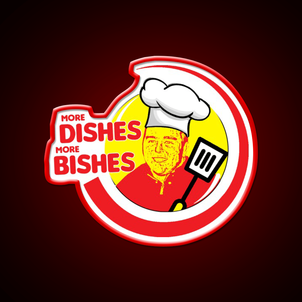 More Dishes More Bishes Fast Food Led Neon Sign For Burger Place Rgb Color - Shineneon