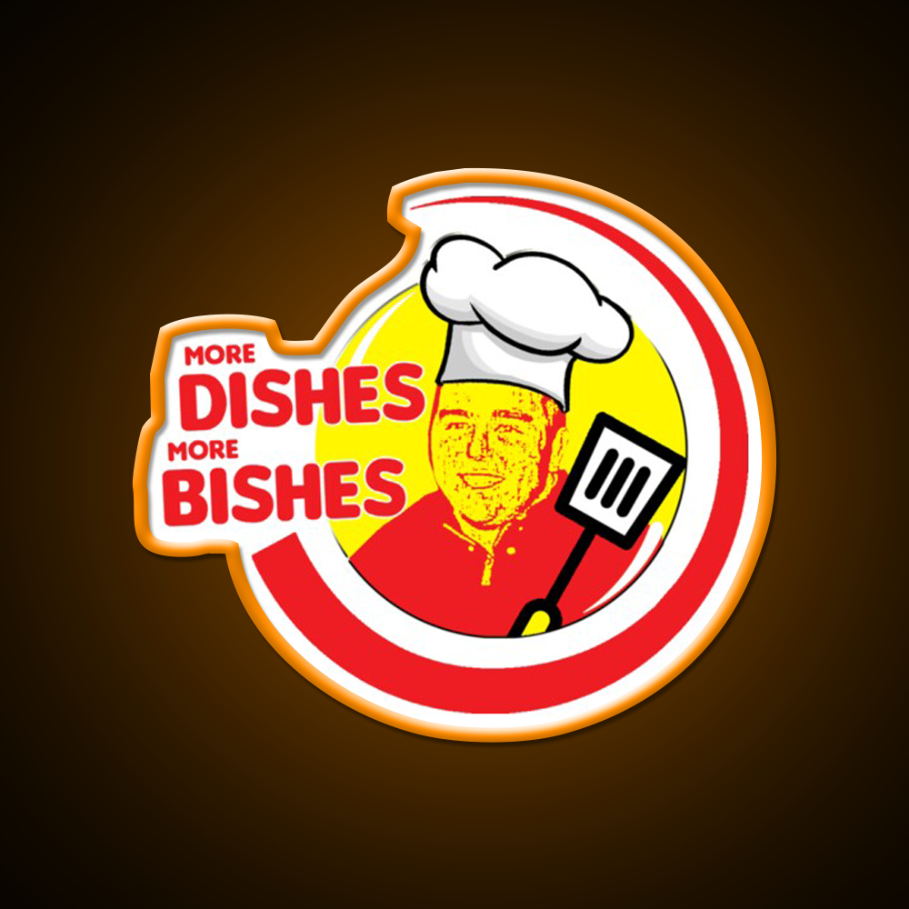 More Dishes More Bishes Gym Fitness Led Neon Sign Rgb Color