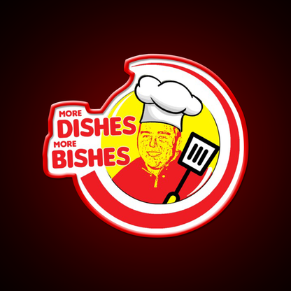 More Dishes More Bishes Gym Fitness Led Neon Sign Rgb Color