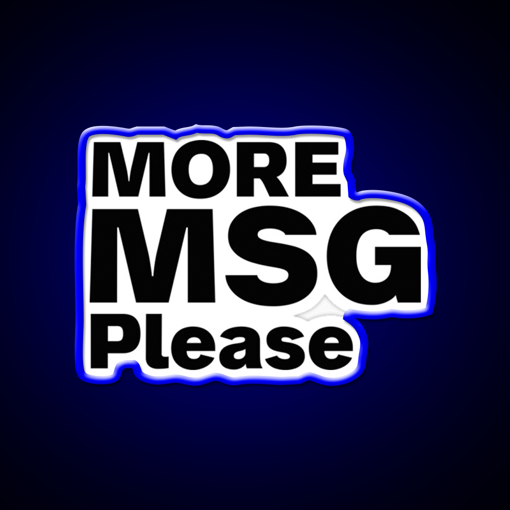 More Msg Please Led Neon Sign Chinese Food Rgb Color
