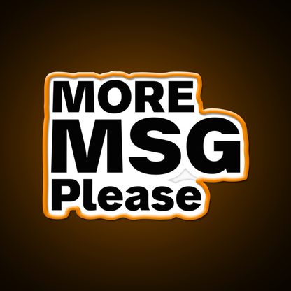 More Msg Please Led Neon Sign Chinese Food Rgb Color