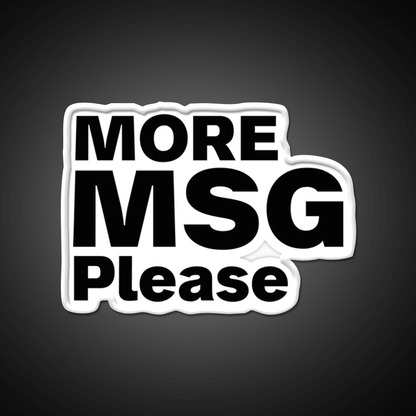 More Msg Please Led Neon Sign Chinese Food Rgb Color - Shineneon