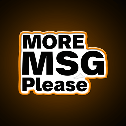More Msg Please Led Neon Sign Chinese Food Rgb Color - Shineneon
