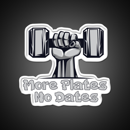More Plates No Dates Essential Sign Gym Fitness Led Neon Sign Rgb Color