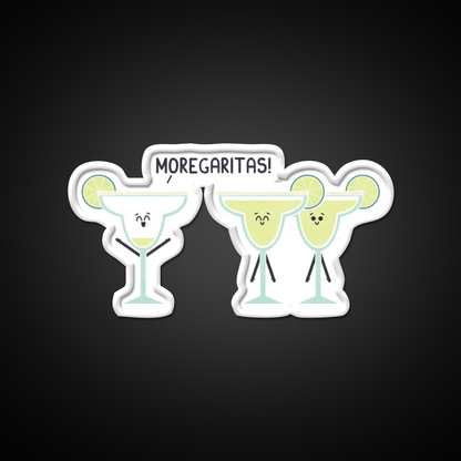 Moregaritas Man Cave Bar Led Neon Sign Rgb Color