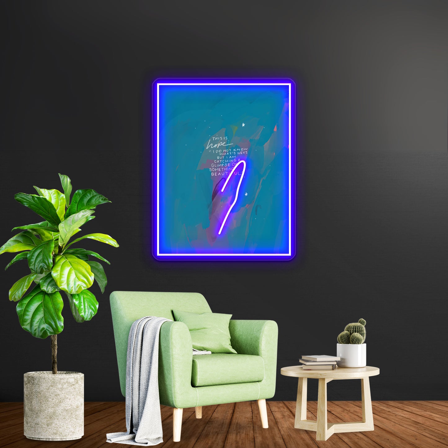 Morgan Harper Nichols Hope Home Art Wall Artwork Neon Signs