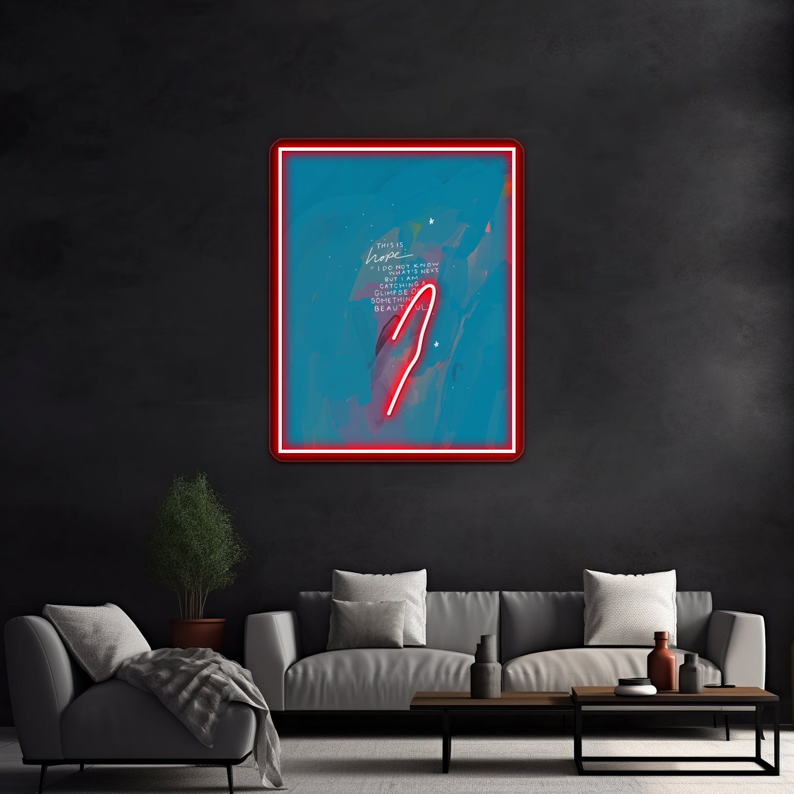 Morgan Harper Nichols Hope Home Art Wall Artwork Neon Signs | Shineneon