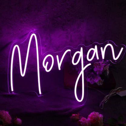 Morgan Purple Led Neon Sign - Shineneon