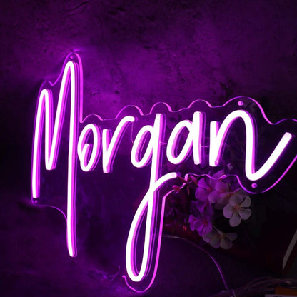 Morgan Purple Led Neon Sign - Shineneon