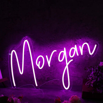 Morgan Purple Led Neon Sign - Shineneon